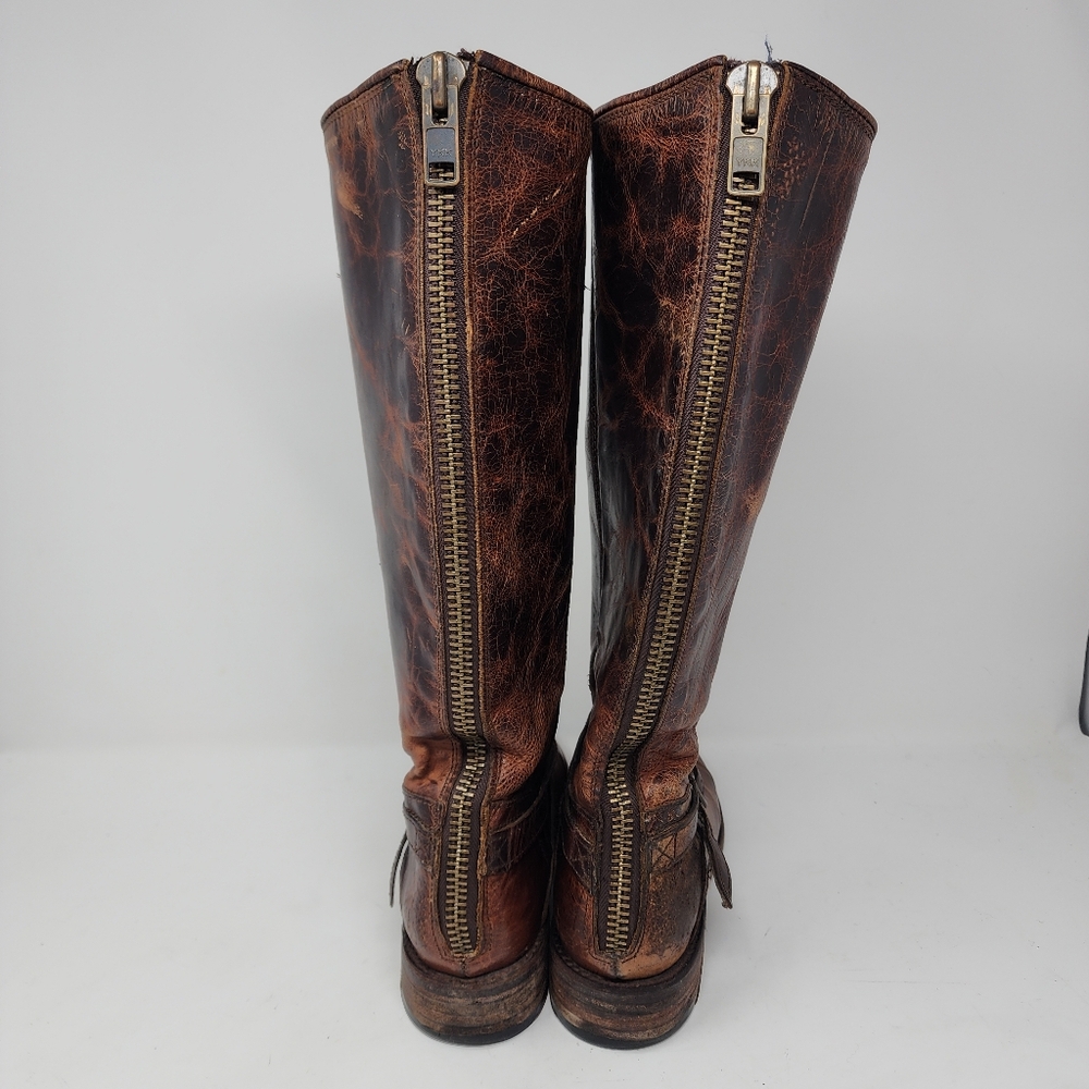 Freebird Shado Distressed‎ Leather Tall Boots Womens 7 Made in Mexico - Picture 4 of 16
